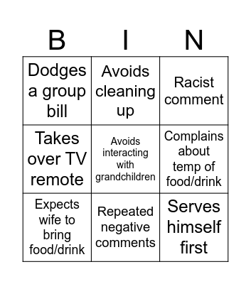 Xmas Bingo Card
