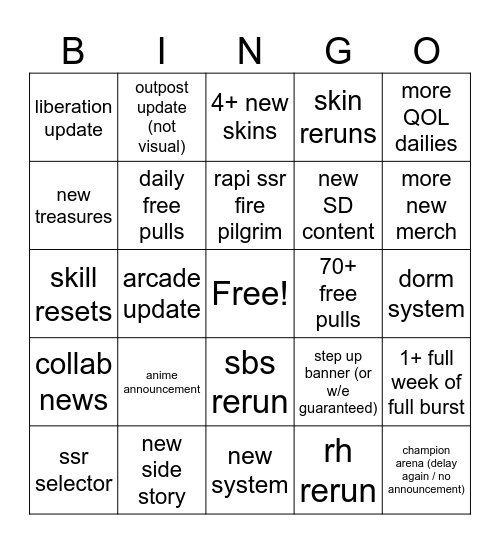 christmas stream Bingo Card