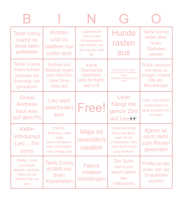 2. Feiertag Bingo Card