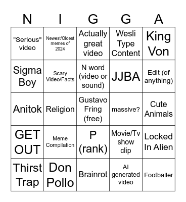 TicTac encounter bingoSC Bingo Card