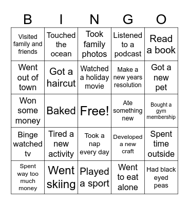 MAGI's Welcome Back Bingo Card