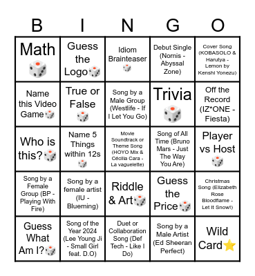 The Ultimate Bingo Sheet Bingo Card
