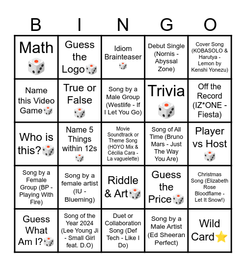 The Ultimate Bingo Sheet Bingo Card