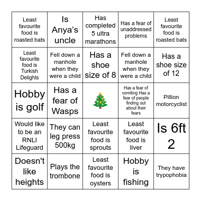 Nicholson Appreciation Event 2025 Bingo Card