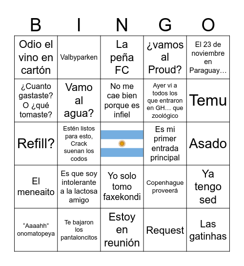 Navidad peña FC 2024 Bingo Card