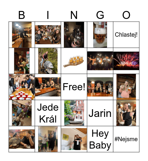 Silvestrovské Bingo! Bingo Card