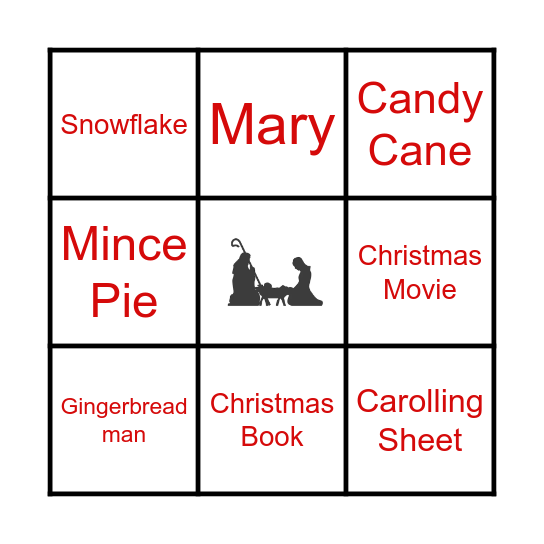 Christmas Bingo Card