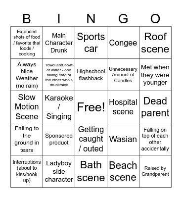 Thai GL Series Bingo Card