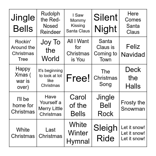 Covers - LoFi Bingo Card