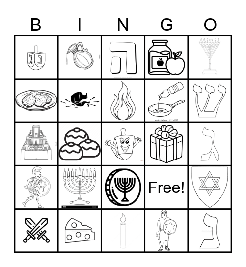 Tampa Chillzone Chanukah Bingo Card