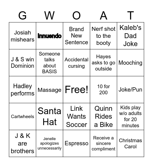 Wagoner Bingo 2024 Bingo Card