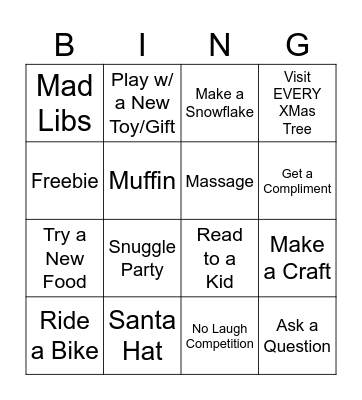 Kid Wagoners Bingo Card