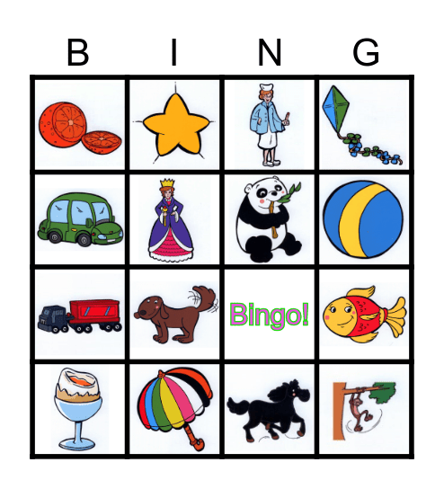 FH1 Aa-Uu Bingo Card