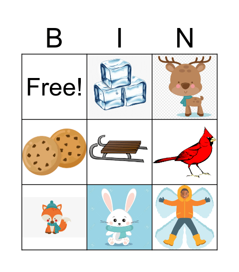 Winter Bingo Card