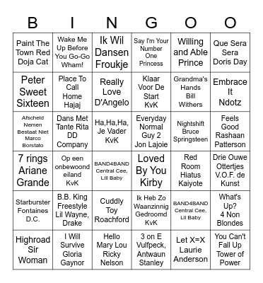 Kerst Bingo 2024 Bingo Card