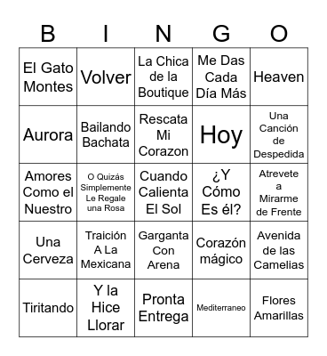 Bingo Card