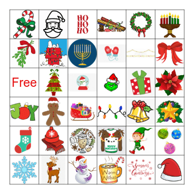 2024 X Mas B. I. N.G O! Bingo Card