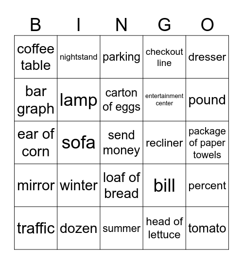 HB 4 Bingo Card