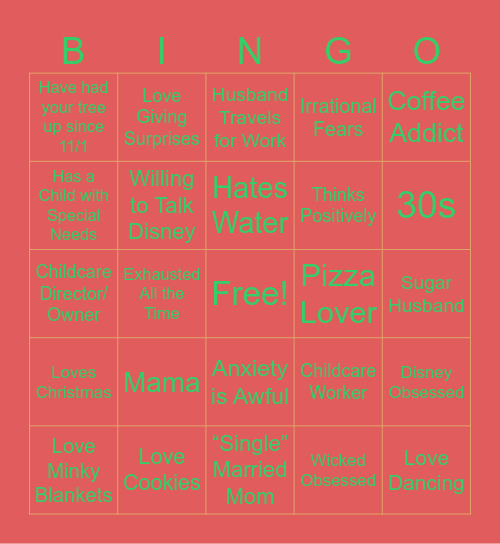 Stacies PayPal Bingo Card