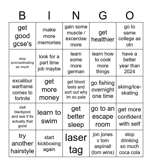 2025 bingo card Bingo Card