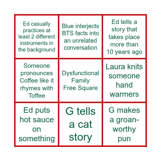 a;ldskjfaskdjf Bingo Card