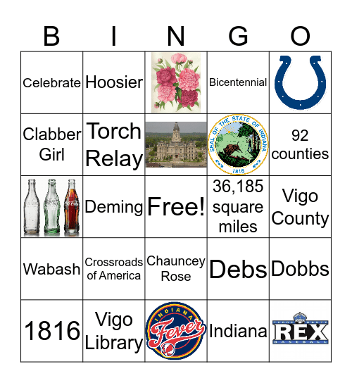 Bicentennial Bingo Card
