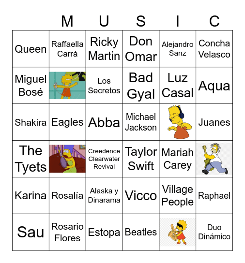 BINGO MUSICAL NAVIDAD 2024 Bingo Card