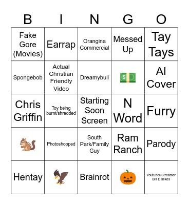 Bill Jensen Mediashare Bingo Card
