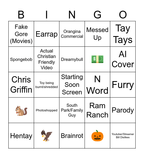 Bill Jensen Mediashare Bingo Card