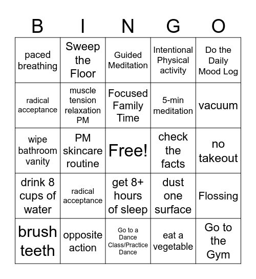 Have a Great Day MM Bingo Card