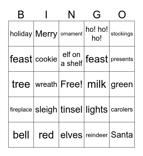 On the Eve Bingo Card