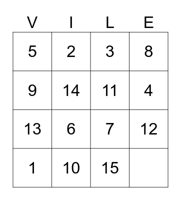 2024 Villegas Family Reunion Bingo Card