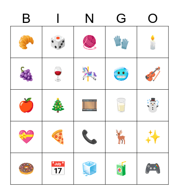 Christmas Party 2024 Bingo Card