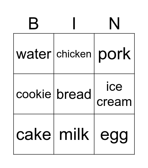 What do you want ? Bingo Card