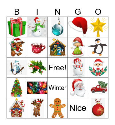 Christmas Bingo Card