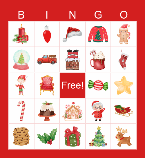 Christmas Bingo Card