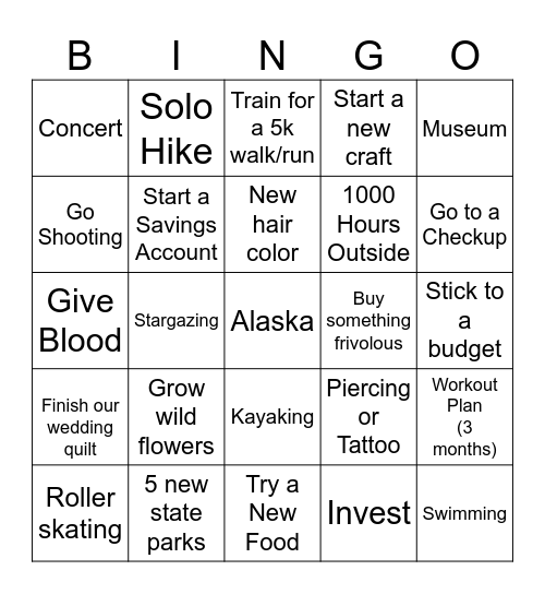 We, Robot Bingo Card