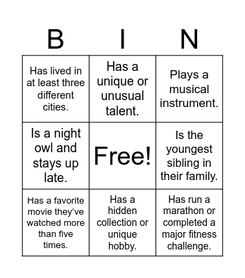Christmas Bingo Card