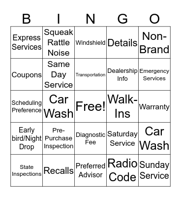 KBingo Card