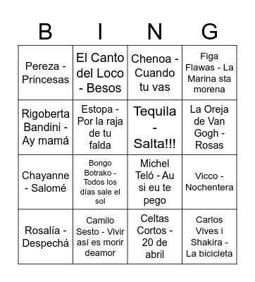 Navidad 2024 Bingo Card