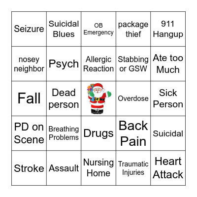 Dispatch Christmas BINGO Card