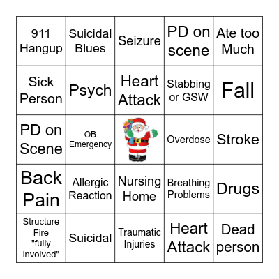 Dispatch Christmas BINGO Card