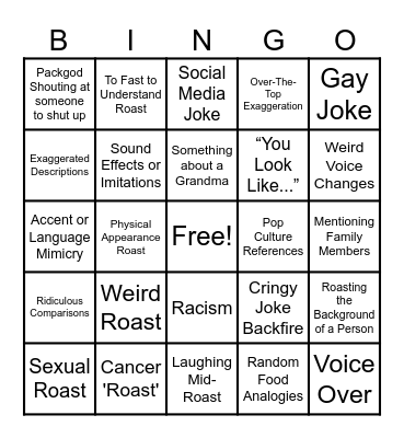 Packgod Bingo Card