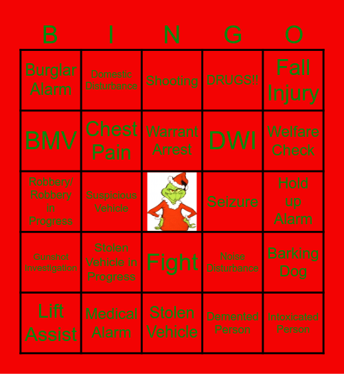 CHRISTMAS BINGO Card