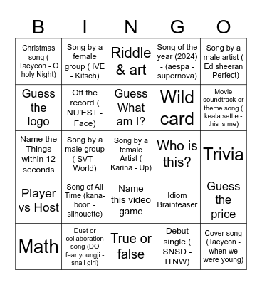 May You Have the Best Luck Bingo Card