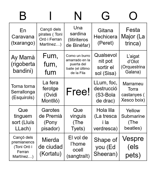 Cal Calçoner Nadal 24_1 Bingo Card