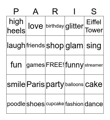 Happy Birthday, Tejal!!! Bingo Card