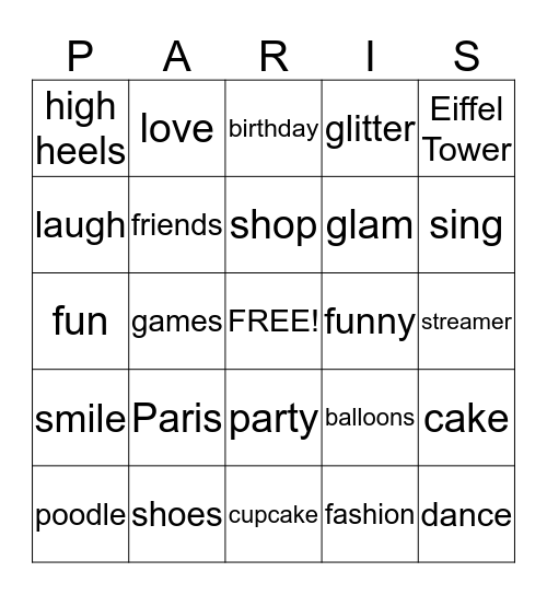 Happy Birthday, Tejal!!! Bingo Card