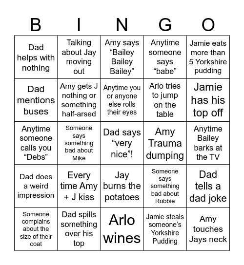 Christmas Bingo Card