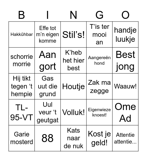 B R U I N H O R S T Bingo Card
